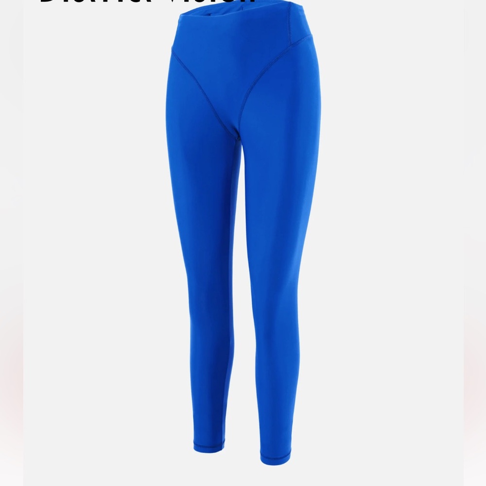 District Vision Pocketed Long Tights in Surf Blue